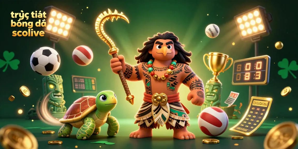 Experience thrilling trực tiếp bóng đá socolive action with our vibrant 3D illustration filled with sports excitement.