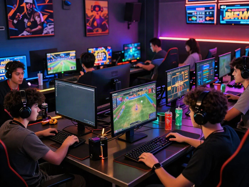 Players engaging with online games on https://net88.broker/ in an energetic gaming atmosphere.