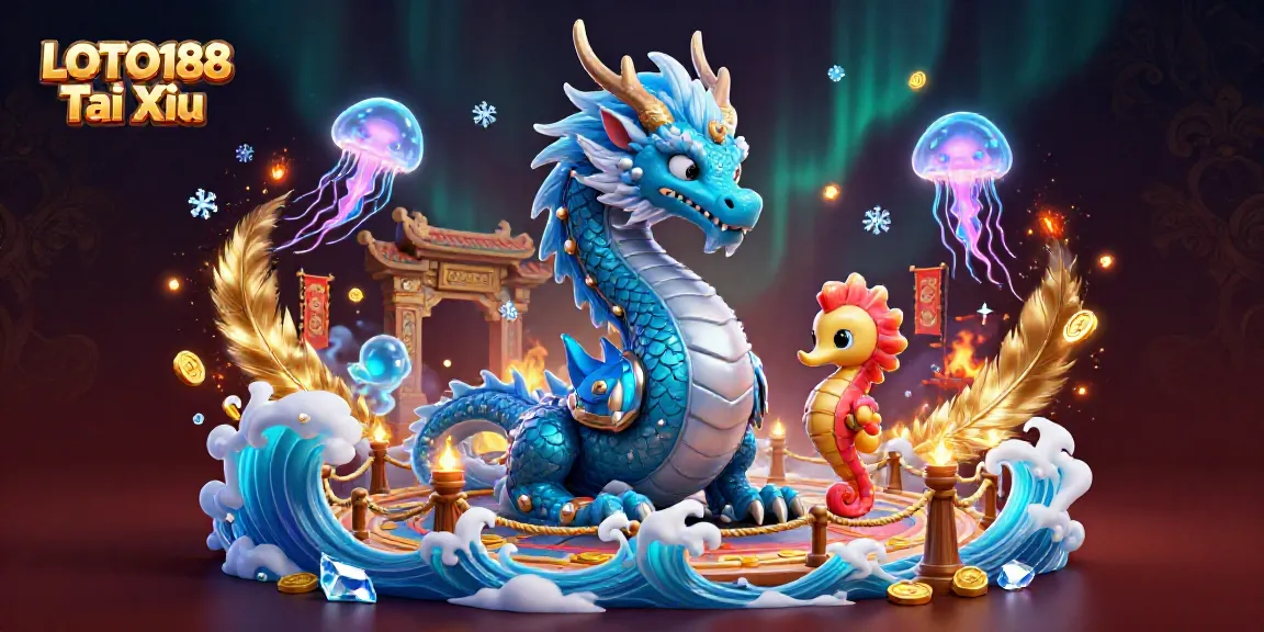 Experience the thrilling LOTO188 Tai Xiu action with vibrant characters in a dynamic casino scene.