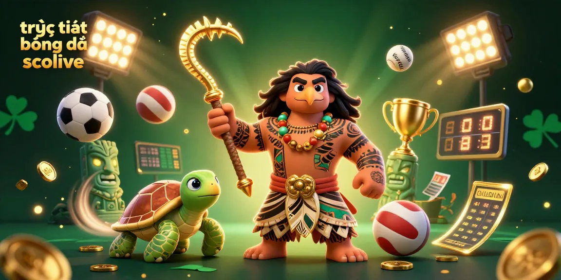 Experience thrilling trực tiếp bóng đá socolive action with our vibrant 3D illustration filled with sports excitement.