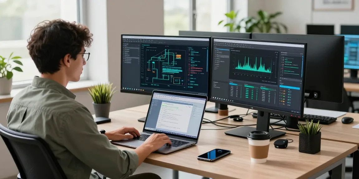 快连 software in a modern tech workspace showcasing productivity and networking.