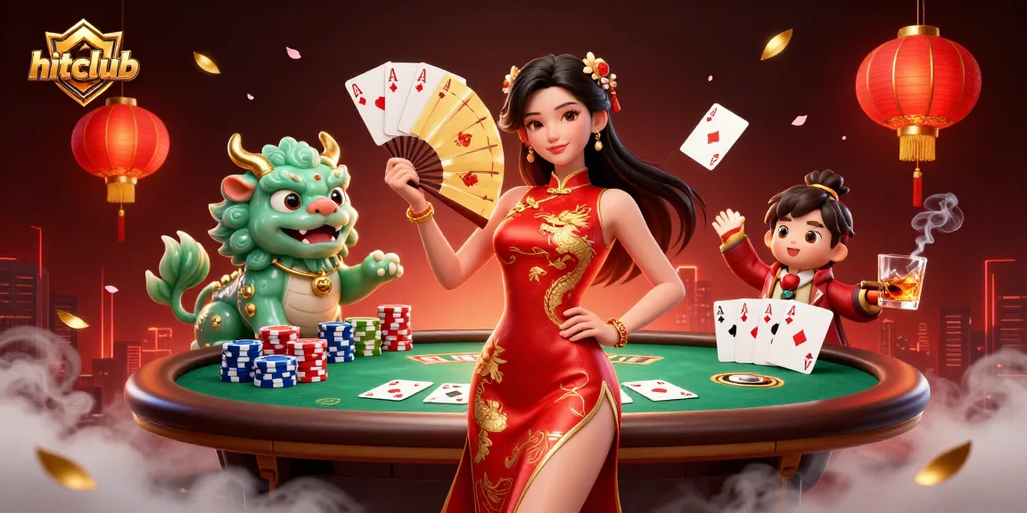 Experience thrill at hitclub with a vibrant casino scene featuring games and dazzling characters.